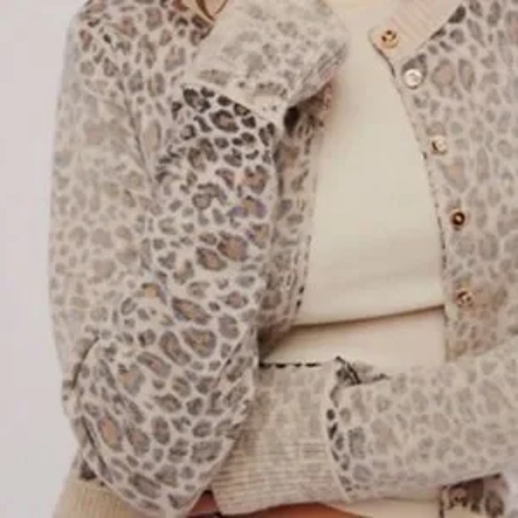 Free People Nocturnal Patterned Cardi Tea Combo - Leopard - Picture 10 of 10